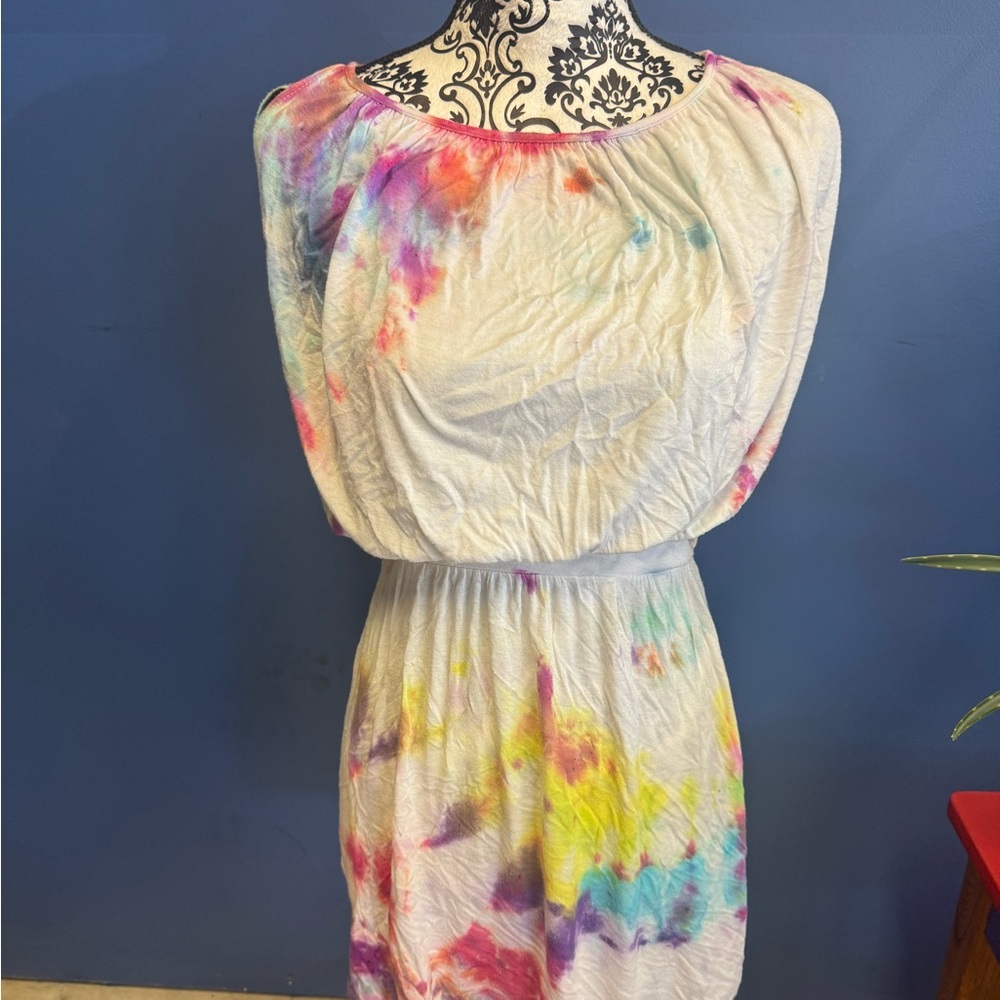 ISSI Multicolor Tie-Dye Mini Dress